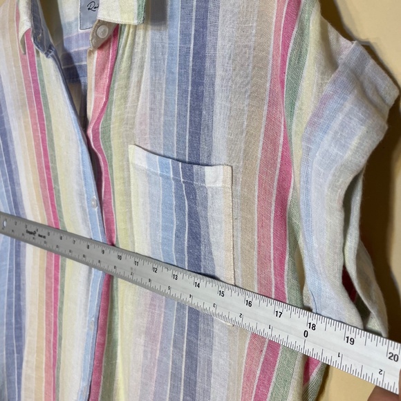 Linen Rails Multicolor Striped Button-Up Top - Picture 9 of 10